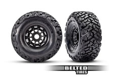 Maxx Slash (#102076-4) Short Course Belted Tires and Wheels