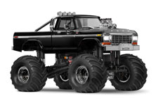 1/18 TRX-4MT Ford F-150 Monster Truck (#98044-1) Front Three-Quarter View (Black)